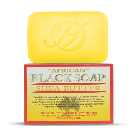 African Black Soap with Shea Butter Herbal Soap