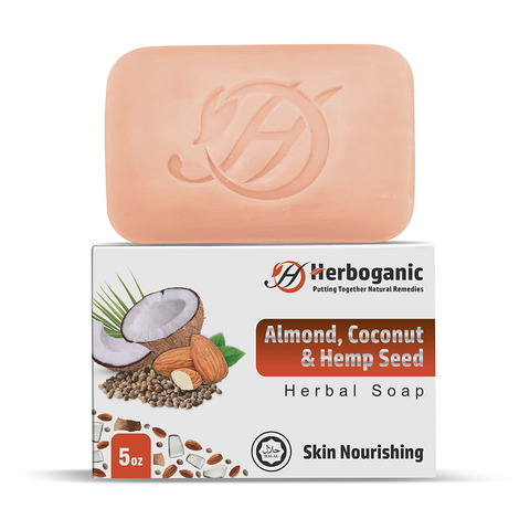 Almond, Coconut and Hemp Seed Oil Herbal Soap