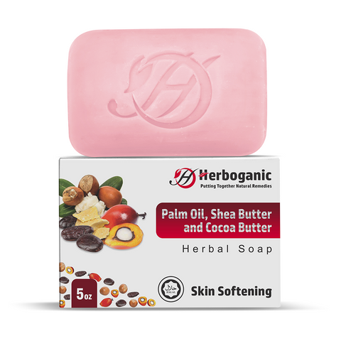 Palm Oil, Shea Butter and Cocoa Butter Herbal Soap