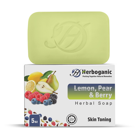 Lemon, Pear and Berry Herbal Soap