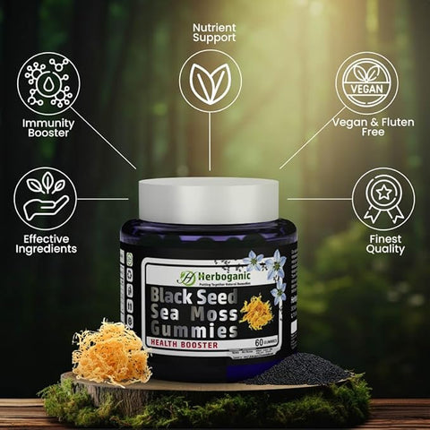 Black Seed Seamoss Gummies