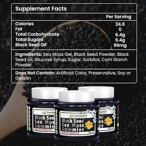 Black Seed Seamoss Gummies