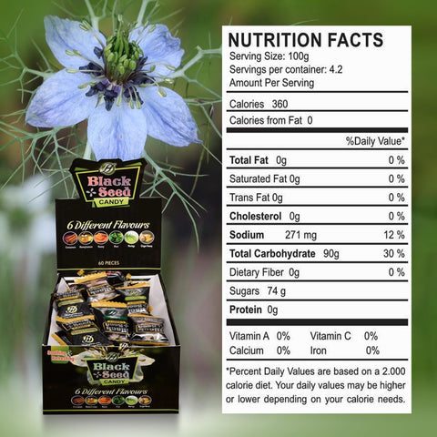 Black Seed Candy 6 Flavors Mix Box