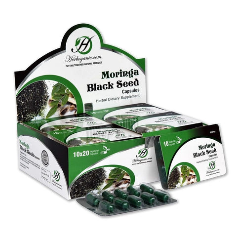 Black Seed Moringa Capsules Blister Pack