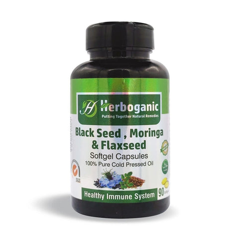 Black Seed, Moringa & Flaxseed Softgel Capsules