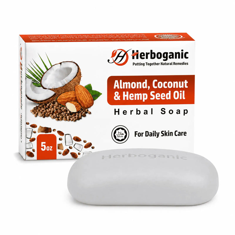 Almond, Coconut and Hemp Seed Oil Herbal Soap