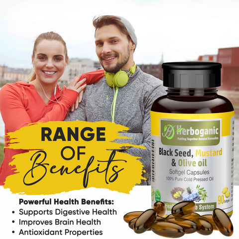 Black Seed, Mustard & Olive Softgel Capsules