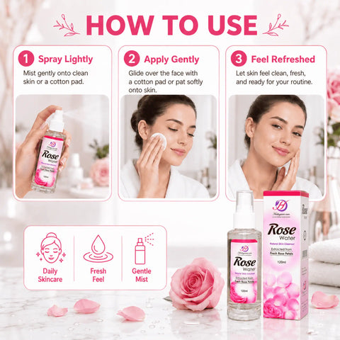 Rose Water Natural Skin Cleanser