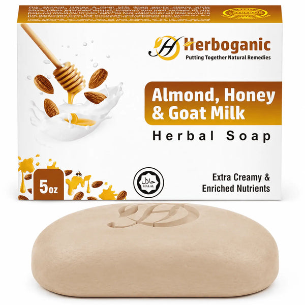 Almond, Honey & Goat Milk Herbal Soap
