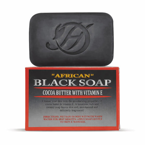 African Black Soap with Cocoa Butter Herbal Soap