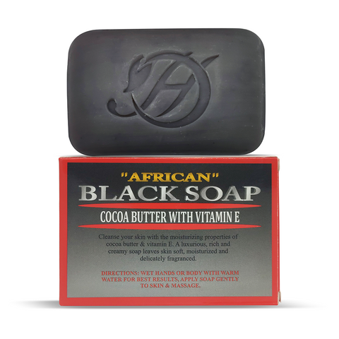 African Black Soap with Cocoa Butter Herbal Soap