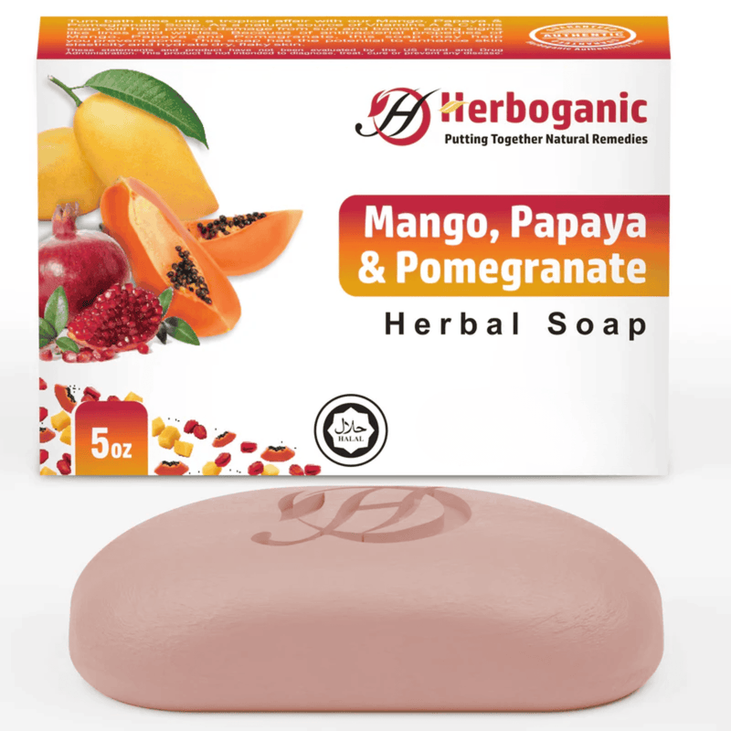 Mango, Papaya & Pomegranate Herbal Soap (Wholesale)