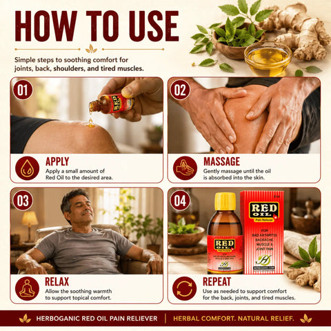 Red Oil Herbal Pain Reliever