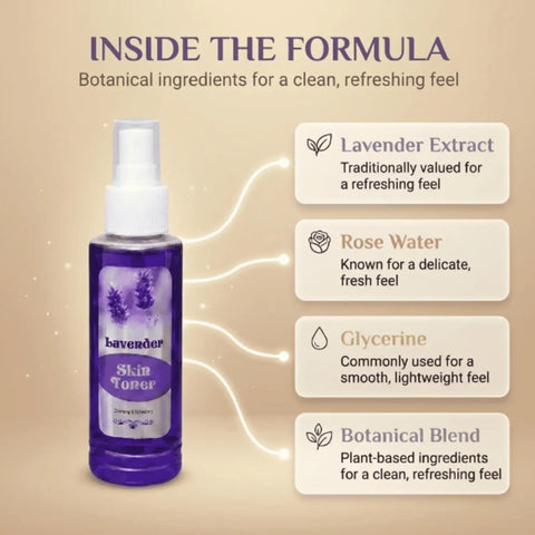 Lavender Natural Skin Toner Spray