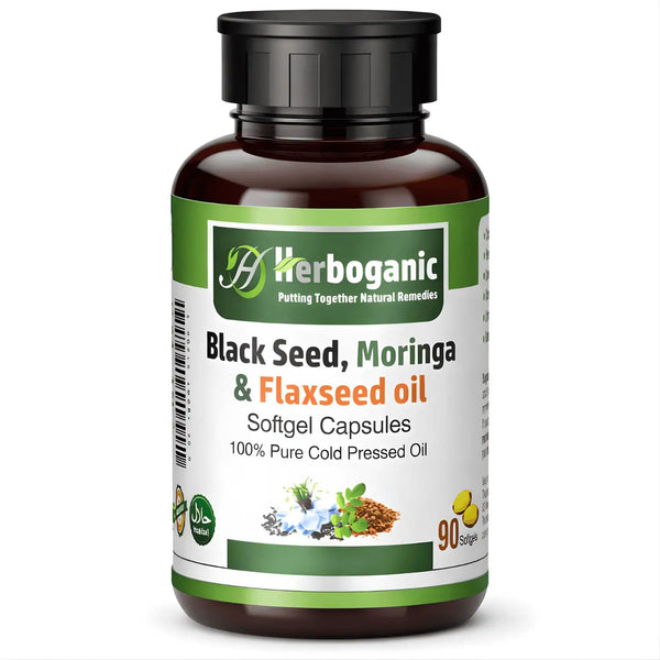 Black Seed, Moringa & Flaxseed Softgel Capsules (Wholesale)