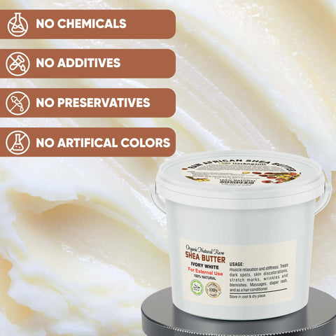 Shea Butter Yellow/White Natural and Fresh Bulk