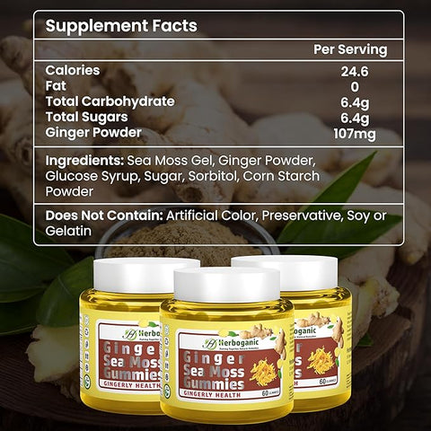 Ginger Seamoss Gummies (Wholesale)