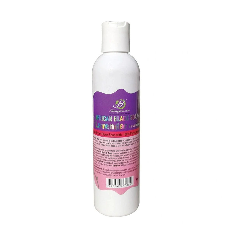 African Black Soap Liquid with Lavender Essential Oil