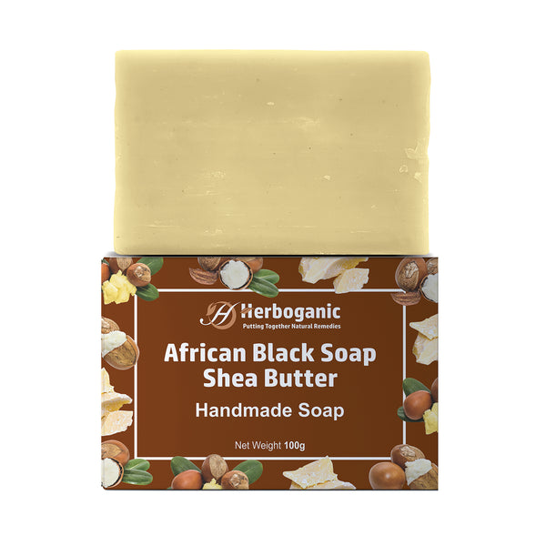 African Black Soap with Shea Butter Handmade Soap