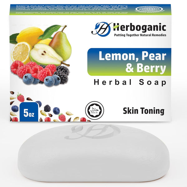 Lemon, Pear and Berry Herbal Soap