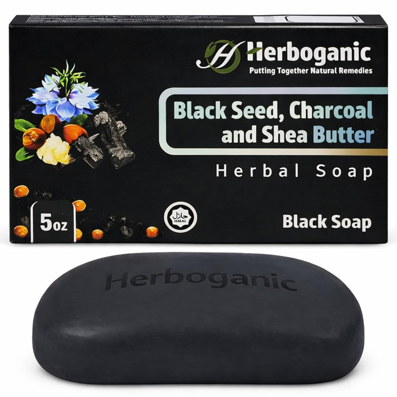 Black Seed, Charcoal and Shea Butter Herbal Soap