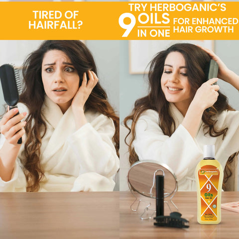 9 Oils Herbal Hair Oil