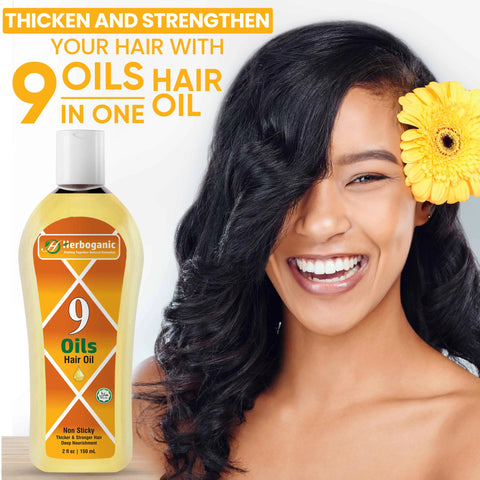 9 Oils Herbal Hair Oil
