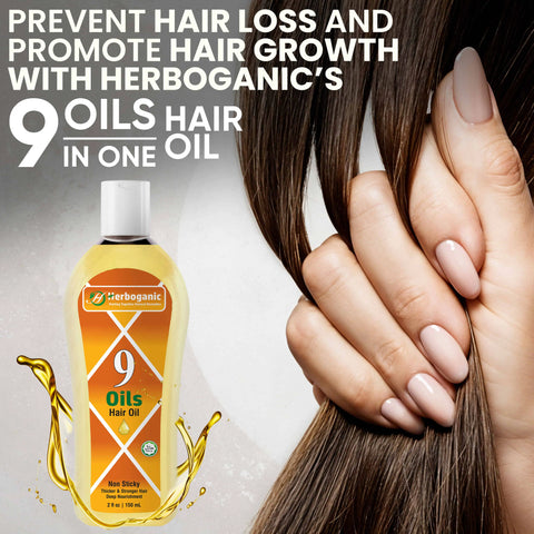 9 Oils Herbal Hair Oil