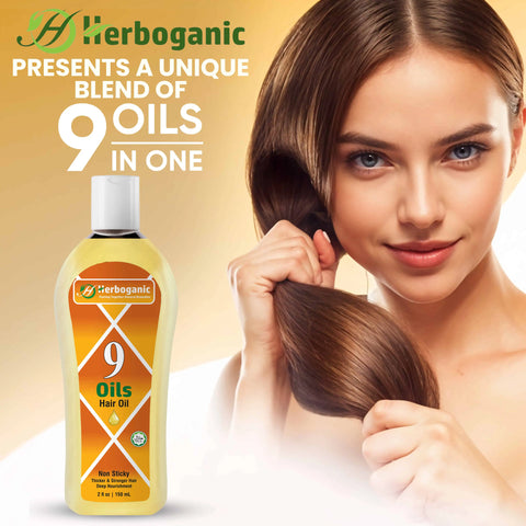 9 Oils Herbal Hair Oil