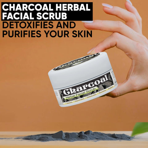 Charcoal Herbal Facial Scrub