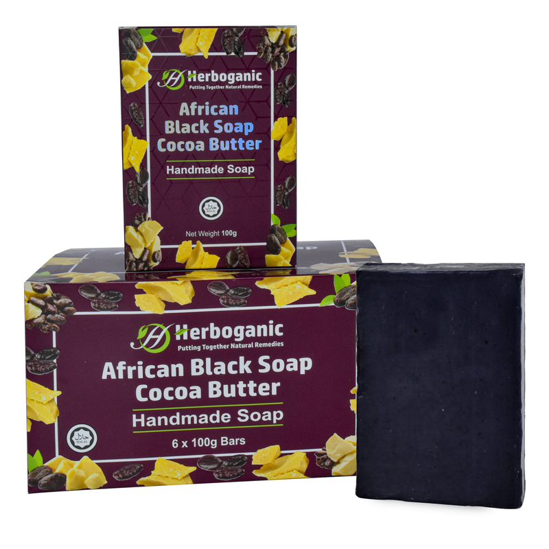 African Black Soap with Cocoa Butter Handmade Soap (Wholesale)