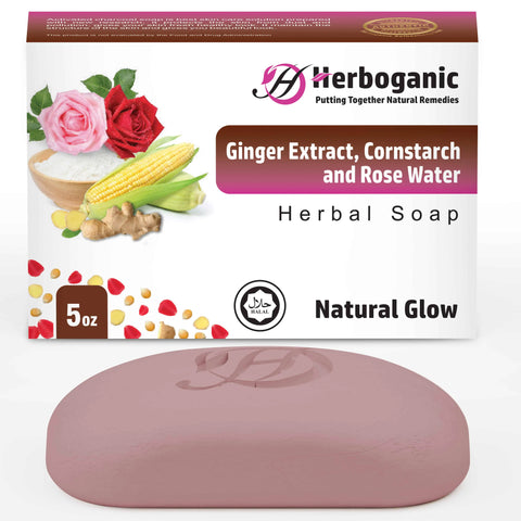 Ginger Extract, Cornstarch and Rosewater Soap (Wholesale)