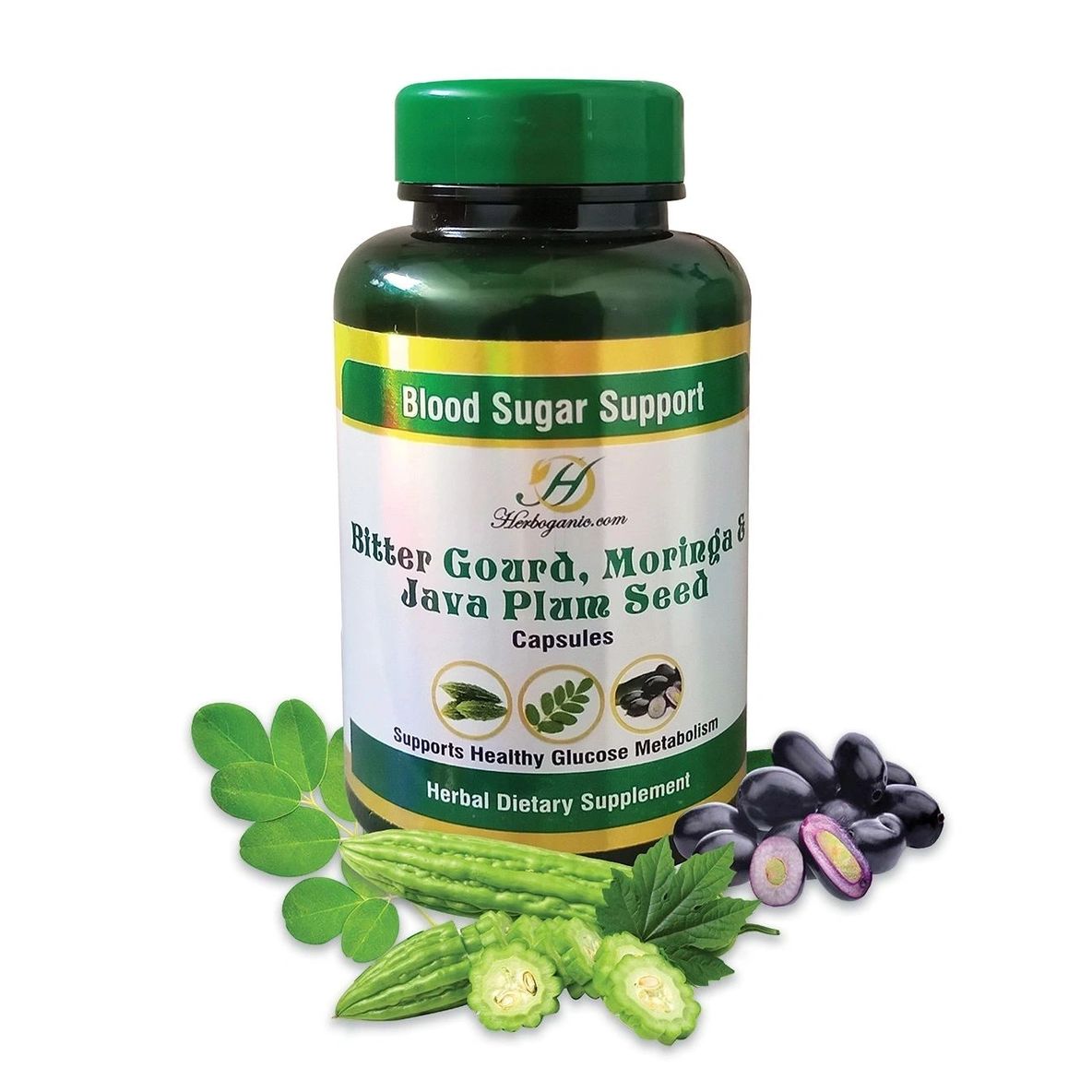 Bitter Gourd, Morings & Java Plum Seed Capsules – Herboganic